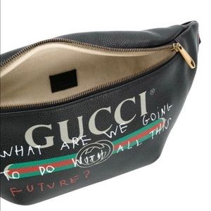 gucci bum bag what are we going to do with all this future